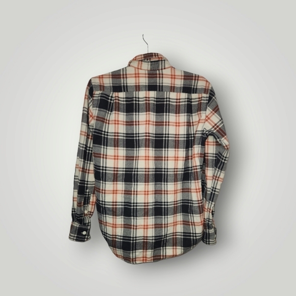 Uniqlo Flannel Checked Long Sleeve Shirt XS Beige TanSize Xs - Picture 7 of 10